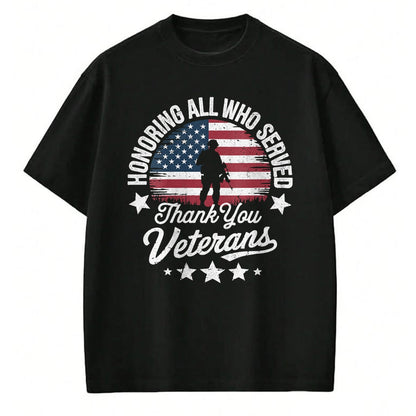 Proud Veteran Shirt, Funny Veteran UnisexT-Shirt/Hoodie/Sweatshirt HLT00 - Women_s Honoring All Who Served Thank You Veterans Day Memorial Day V-Neck T-Shirt