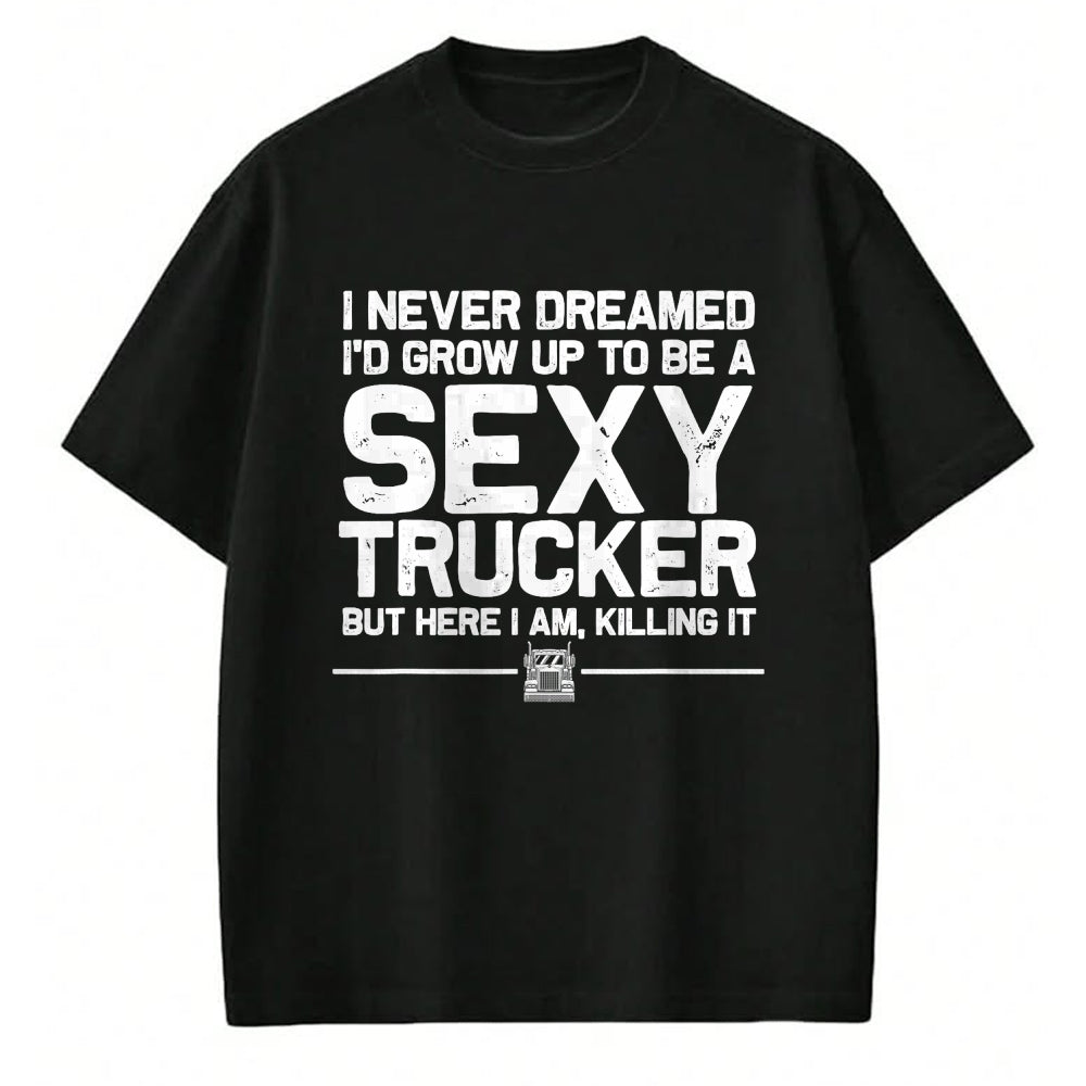Best Truck Driver Life Shirt, Funny Trucker UnisexT-Shirt/Hoodie/Sweatshirt HLT00 - Funny Truck Driver Design for Trucker Women Trucking Lover T-Shirt Small