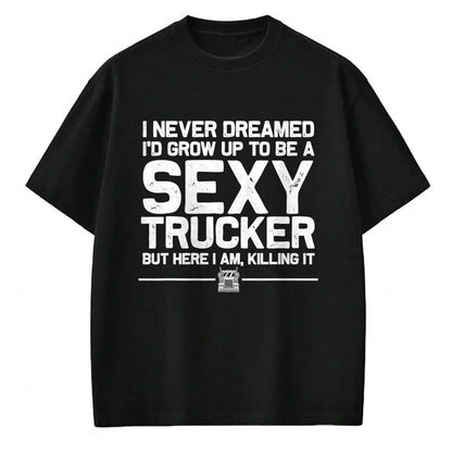 Best Truck Driver Life Shirt, Funny Trucker UnisexT-Shirt/Hoodie/Sweatshirt HLT00 - Funny Truck Driver Design for Trucker Women Trucking Lover T-Shirt Small