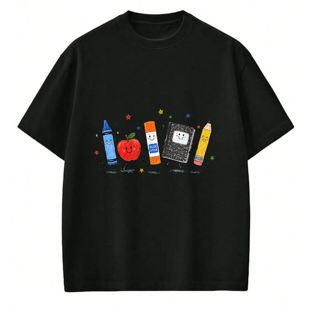 Best Teacher Shirt, Funny Teacher UnisexT-Shirt/Hoodie/Sweatshirt HLT00 - Cute School Supplies Back to School Teacher Student Doodle T-Shirt