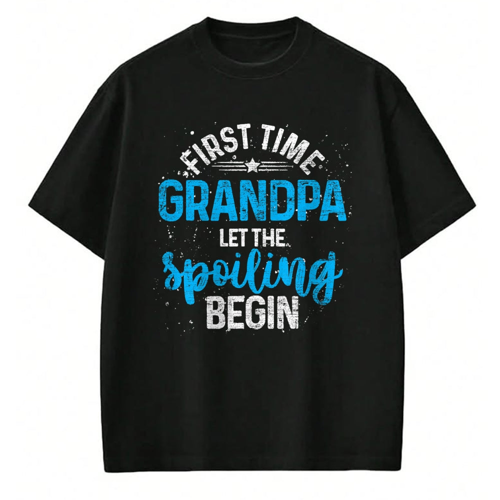 Best Grandpa Shirt, Proud Grandpa Unisex T-Shirt/Hoodie/Sweatshirt HLT00 - First Time Grandpa Let The Spoiling Begin Future Grandpa T-Shirt