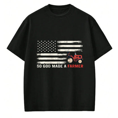 Best Farmer Life Shirt, Funny Farmer UnisexT-Shirt/Hoodie/Sweatshirt HLT00 - So God Made A Farmer, USA Flag of Farmer T-Shirt for Women Men