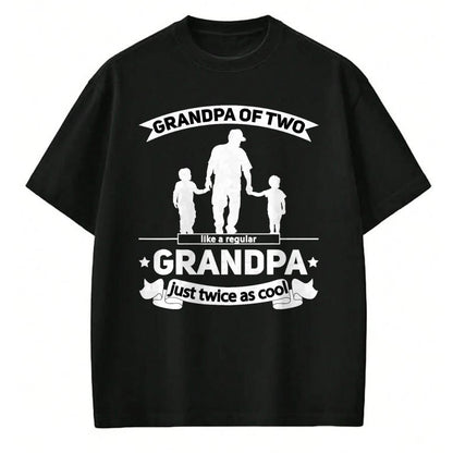 Best Grandpa Shirt, Proud Grandpa Unisex T-Shirt/Hoodie/Sweatshirt HLT00 - Grandpa of two Grandsons Grandpa Squared Grandpa of 2 Boys T-Shirt