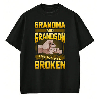 Best Grandma Shirt, Proud Grandma Unisex T-Shirt/Hoodie/Sweatshirt HLT00 - Grandma And Grandson A Bond That Can't Be Broken Shirt Gift T-Shirt