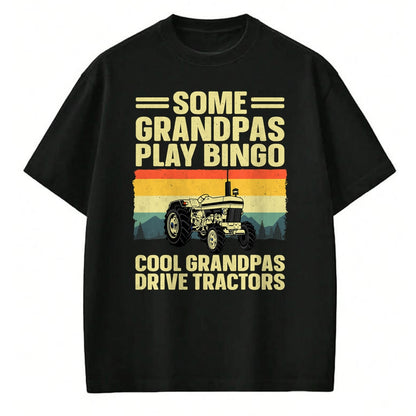 Best Grandpa Shirt, Proud Grandpa Unisex T-Shirt/Hoodie/Sweatshirt HLT00 - Cool Tractor Art For Grandpa Men Farming Farmer Farm Tractor T-Shirt