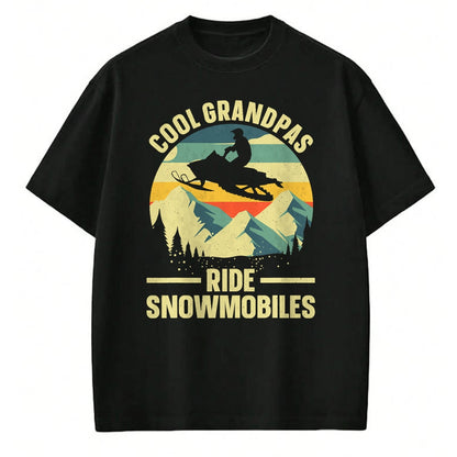 Best Grandpa Shirt, Proud Grandpa Unisex T-Shirt/Hoodie/Sweatshirt HLT00 - Cool Snowmobile Art For Men Grandpa Snowmobiling Snowmobile T-Shirt