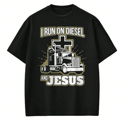 Best Truck Driver Life Shirt, Funny Trucker UnisexT-Shirt/Hoodie/Sweatshirt HLT00 - Jesus Truck Driver Christian Trucker T-Shirt, Men, Black, 3X-Large