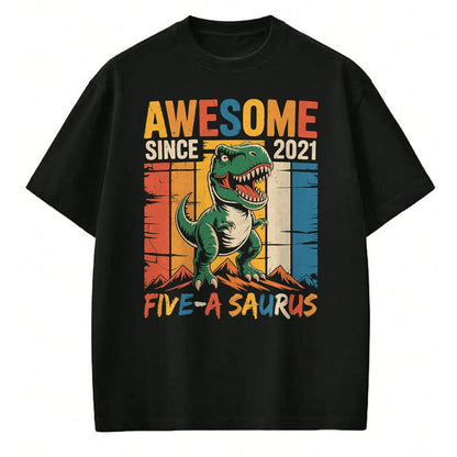 Best Dinosaur Lover Shirt, Funny Dinosaur UnisexT-Shirt/Hoodie/Sweatshirt HLT00 - 5 Year Old Dinosaur 5th Birthday Five Saurus Boys Kids T-Shirt