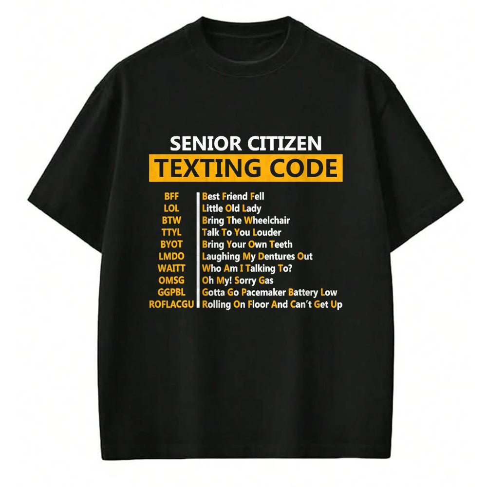 Best Grandpa Shirt, Proud Grandpa Unisex T-Shirt/Hoodie/Sweatshirt HLT00 - Funny Senior Citizen's Texting Code Design Gift for Grandpa T-Shirt