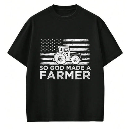Best Farmer Life Shirt, Funny Farmer UnisexT-Shirt/Hoodie/Sweatshirt HLT00 - American Flag So God Made A Farmer 4th Of July T-Shirt