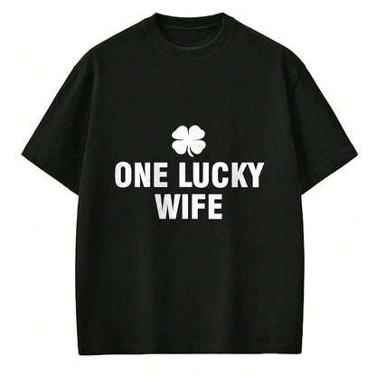 Best Wife Shirt, Wife and Husband Unisex T-Shirt/Hoodie/Sweatshirt HLT00 - Gift for wife T shirt, lucky wife   One Lucky Wife Tank Top (1)