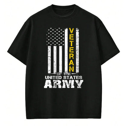 Proud Veteran Shirt, Funny Veteran UnisexT-Shirt/Hoodie/Sweatshirt HLT00 - Veteran of United States US Army Veteran Gold T-Shirt