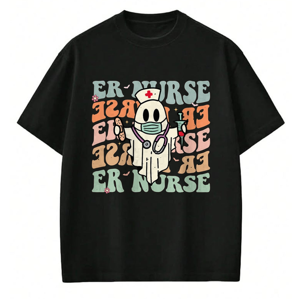 Funny Nurse Shirt, Nurse Unisex T-Shirt/Hoodie/Sweatshirt HLT00 - Groovy Emergency Room Nurse Funny Halloween Costume ER Nurse T-Shirt