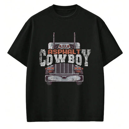 Best Truck Driver Life Shirt, Funny Trucker UnisexT-Shirt/Hoodie/Sweatshirt HLT00 - Asphalt Cowboy Cool Truck Driver Design Trucker T-Shirt (3)