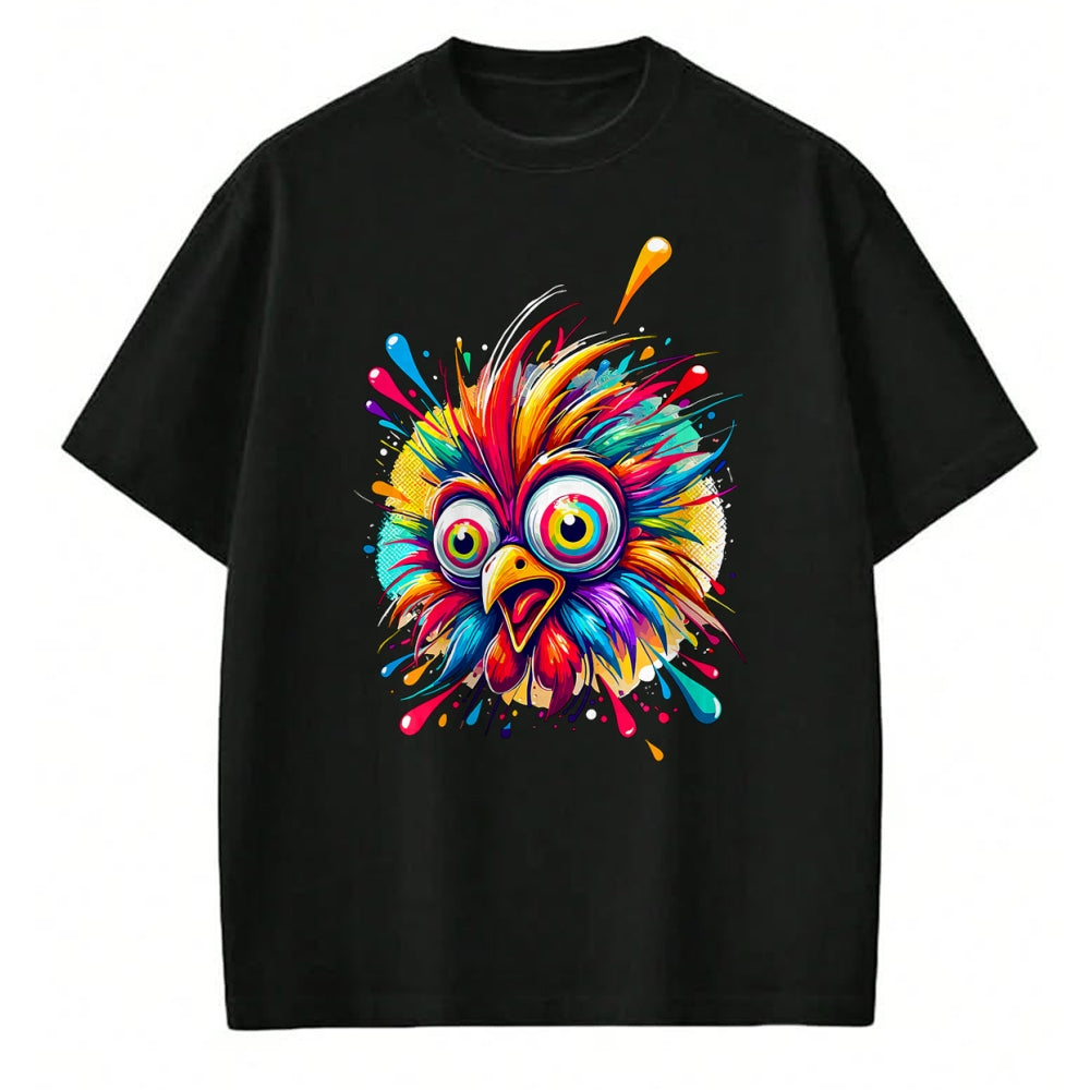 Best Farmer Life Shirt, Funny Farmer UnisexT-Shirt/Hoodie/Sweatshirt HLT00 - Colorful Crazy Chicken Farmer T-Shirt (1)