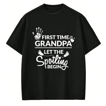 Best Grandpa Shirt, Proud Grandpa Unisex T-Shirt/Hoodie/Sweatshirt HLT00 - New First Time Grandpa Let The Spoiling Begin Gift T-Shirt