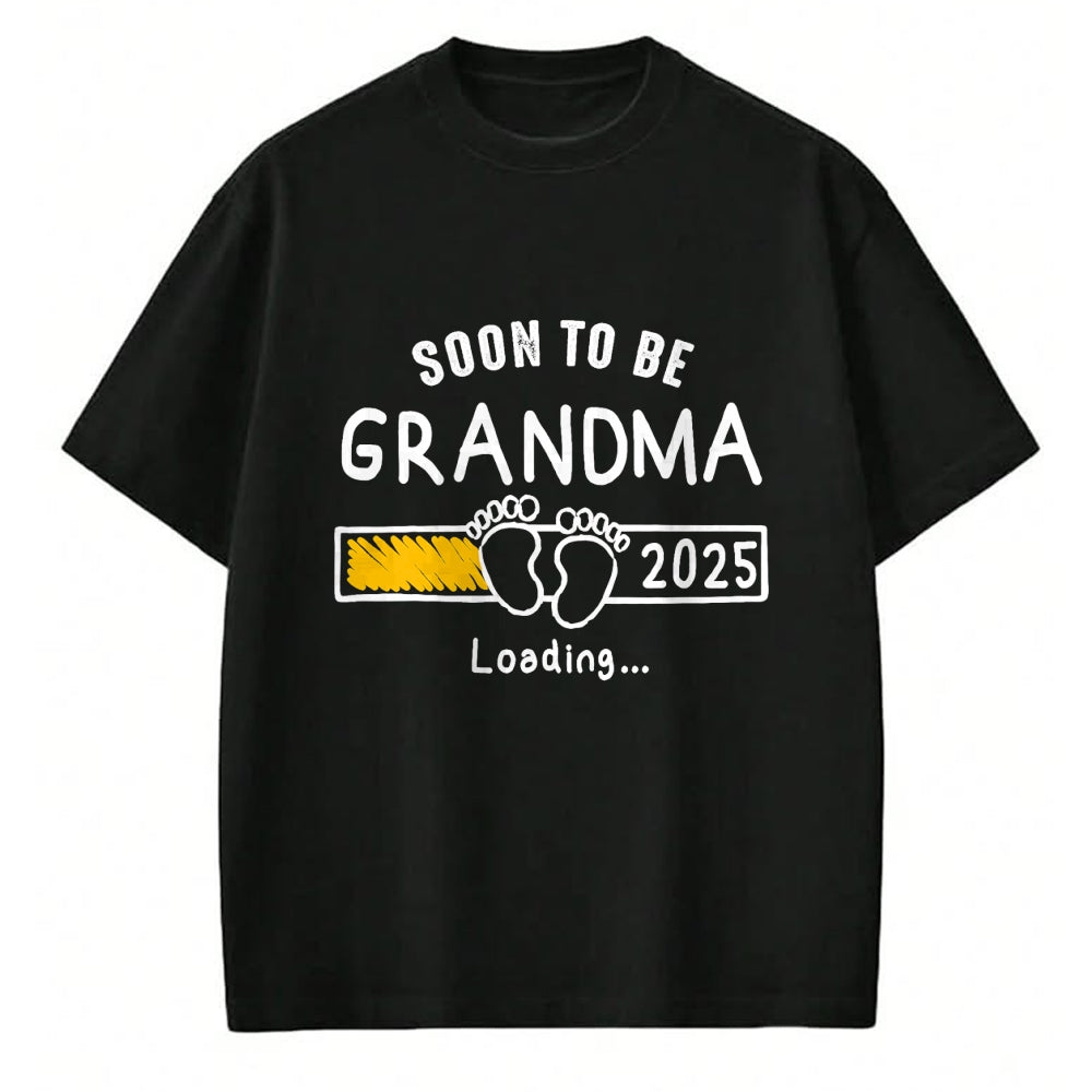 Best Grandpa Shirt, Proud Grandpa Unisex T-Shirt/Hoodie/Sweatshirt HLT00 - Soon to be Grandma 2025 Loading Promoted to Grandma 2025 T-Shirt