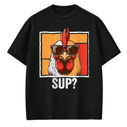 Best Farmer Life Shirt, Funny Farmer UnisexT-Shirt/Hoodie/Sweatshirt HLT00 - Chicken Sunglasses Animal Farm Funny for Farmer Men Women T-Shirt, Men, Black, 3X-Large