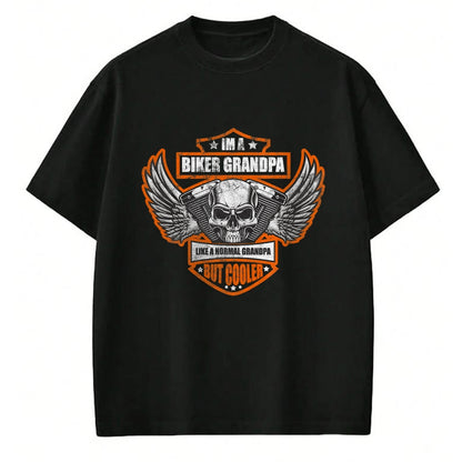 Best Grandpa Shirt, Proud Grandpa Unisex T-Shirt/Hoodie/Sweatshirt HLT00 - Funny I'm a Biker Grandpa like a Normal Grandpa But Cooler T-Shirt