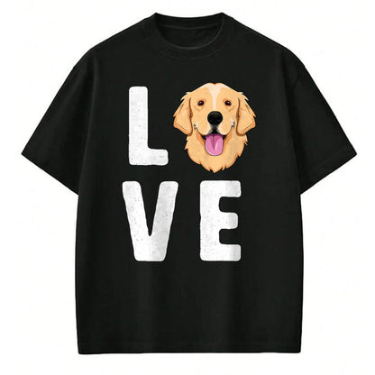 Dog Love Shirt, Dog Lover Gift T-Shirt/Hoodie/Sweatshirt HLT00 - LOVE Golden Retrievers T-Shirt for Women KIds Dog Pet Gift T-Shirt