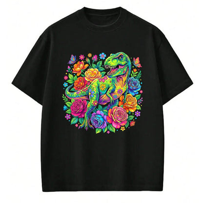 Best Dinosaur Lover Shirt, Funny Dinosaur UnisexT-Shirt/Hoodie/Sweatshirt HLT00 - Colorful Floral T Rex Dinosaur T-Shirt