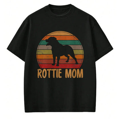 Dog Love Shirt, Dog Lover Gift T-Shirt/Hoodie/Sweatshirt HLT00 - Retro Rottweiler Mom Gift Rott Dog Mother Pet Rottie Mama T-Shirt