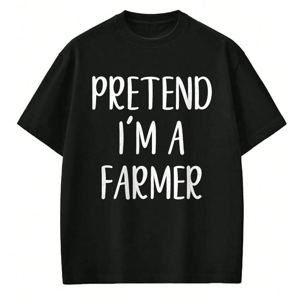 Best Farmer Life Shirt, Funny Farmer UnisexT-Shirt/Hoodie/Sweatshirt HLT00 - Pretend I'm A Farmer Costume Halloween Funny Easy Adult Kid T-Shirt