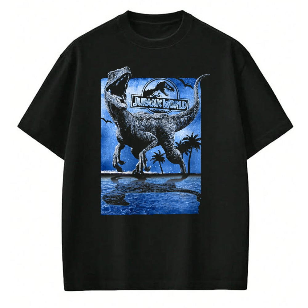 Best Dinosaur Lover Shirt, Funny Dinosaur UnisexT-Shirt/Hoodie/Sweatshirt HLT00 - Jurassic World Raptor Moon Light Logo Graphic T-Shirt T-Shirt