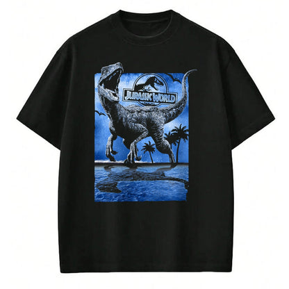 Best Dinosaur Lover Shirt, Funny Dinosaur UnisexT-Shirt/Hoodie/Sweatshirt HLT00 - Jurassic World Raptor Moon Light Logo Graphic T-Shirt T-Shirt