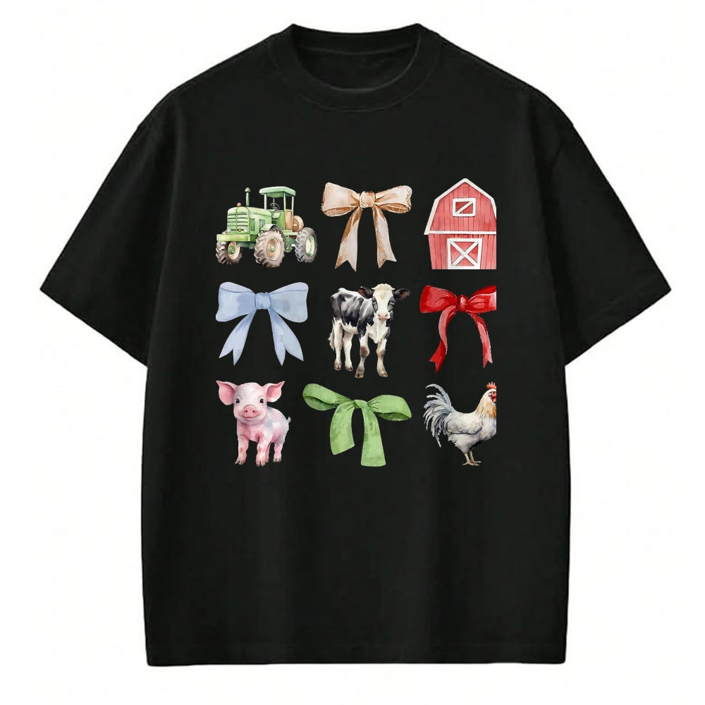 Best Farmer Life Shirt, Funny Farmer UnisexT-Shirt/Hoodie/Sweatshirt HLT00 - Cute Farm Animals Cow Pig Chicken Coquette Farmer Country T-Shirt, Men, Black, 3X-Large