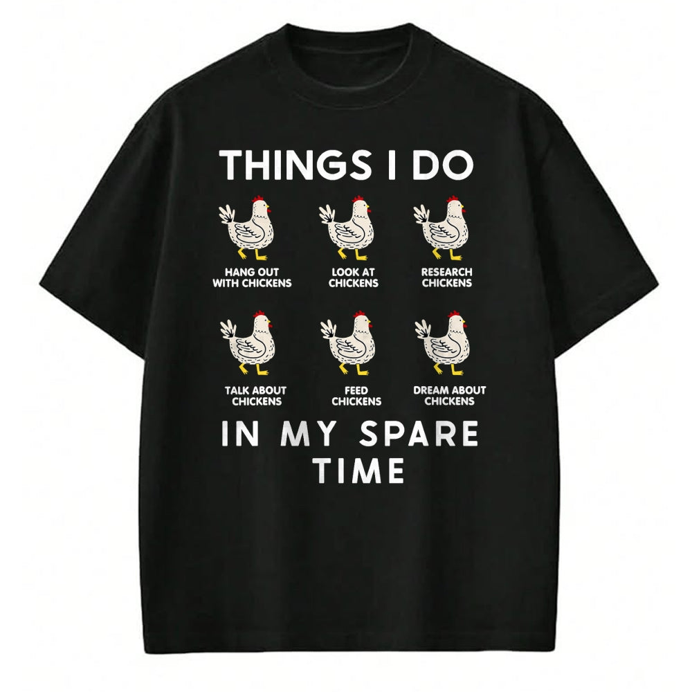 Best Farmer Life Shirt, Funny Farmer UnisexT-Shirt/Hoodie/Sweatshirt HLT00 - Things I Do in My Free Time Chicken T-Shirt