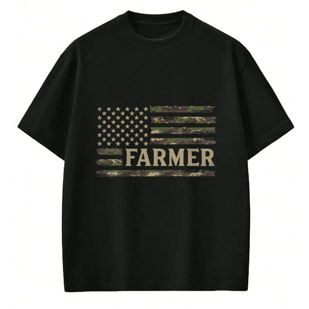 Best Farmer Life Shirt, Funny Farmer UnisexT-Shirt/Hoodie/Sweatshirt HLT00 - Camo Farmer Camourflage USA Flag Fathers Day Farm Owner T-Shirt