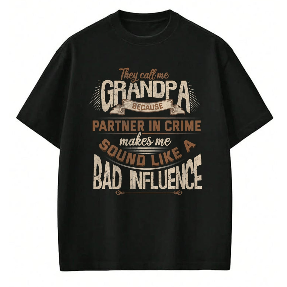 Best Grandpa Shirt, Proud Grandpa Unisex T-Shirt/Hoodie/Sweatshirt HLT00 - Funny Grandpa, Partner in Crime Phrase, Granddad Humor T-Shirt (1)