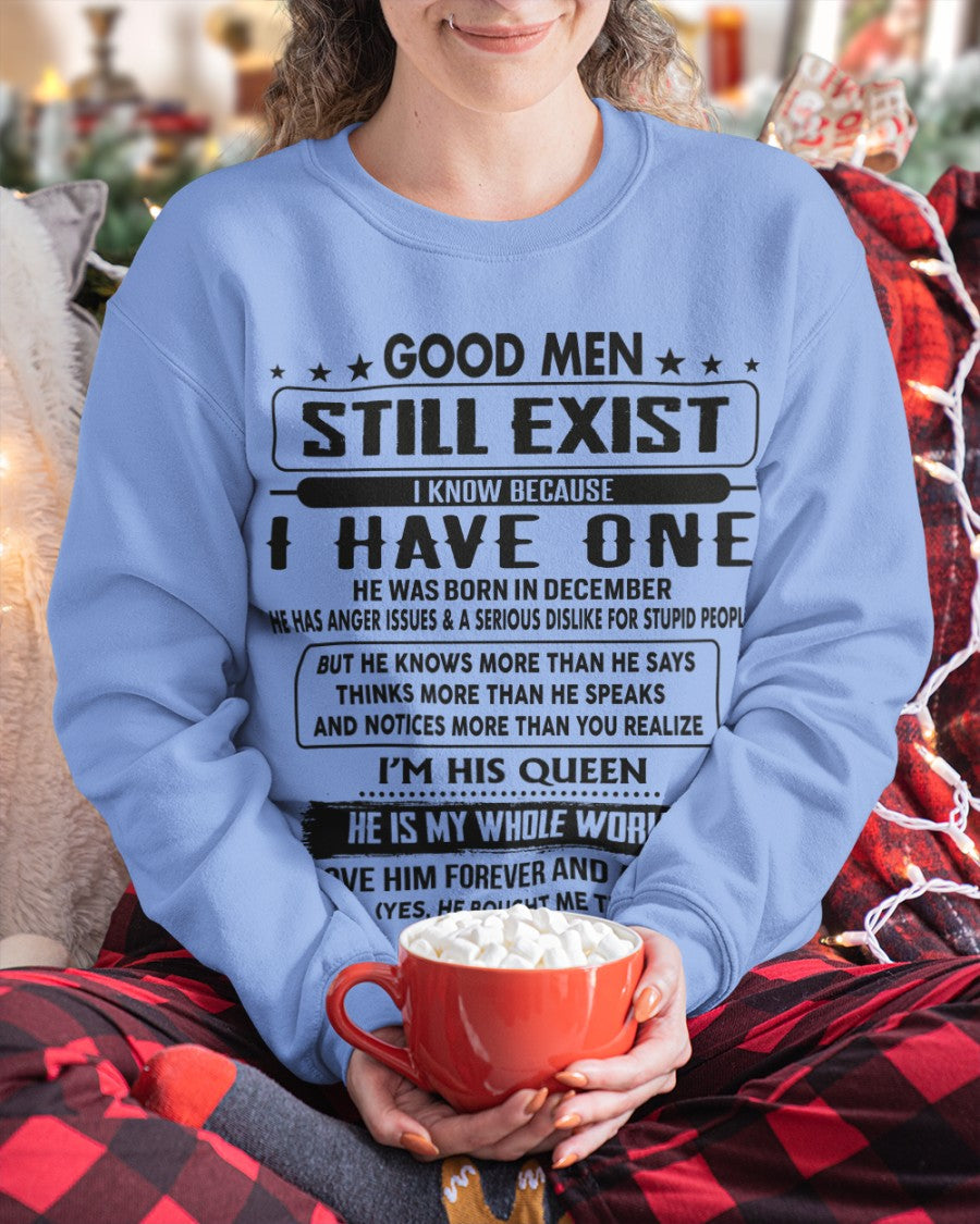 December - Good men Still Exist - gift for your girlfriend, wife from Husband - HLT12 (SKU-GM-12)