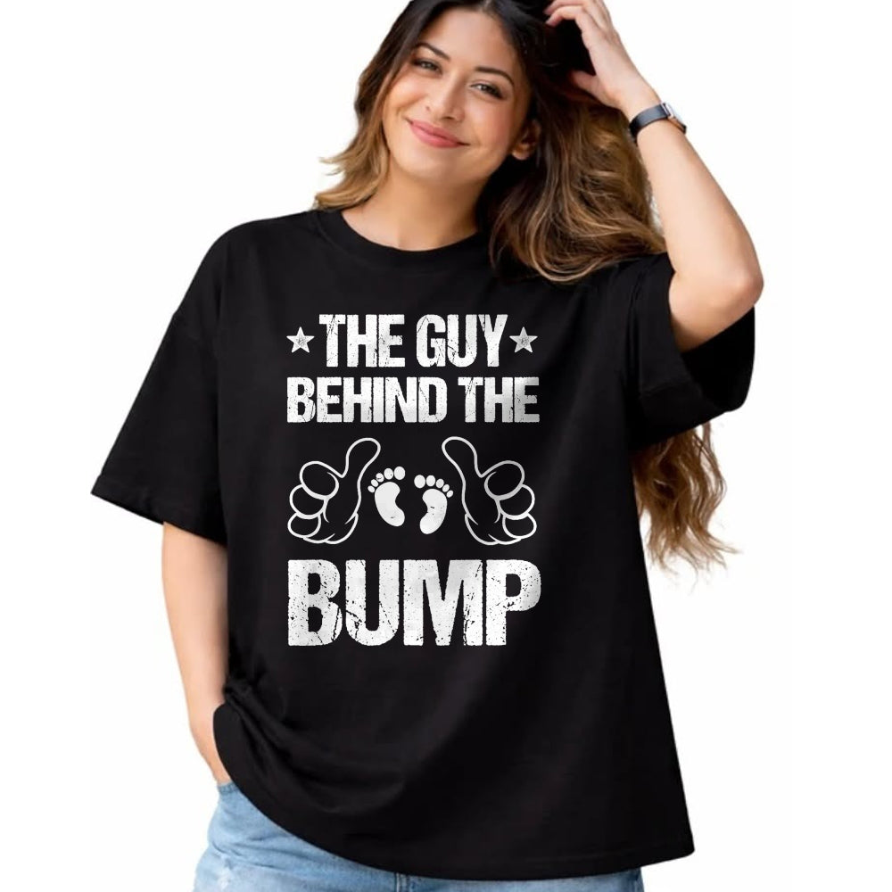 Best Wife Shirt, Wife and Husband Unisex T-Shirt/Hoodie/Sweatshirt HLT00 - The Guy Behind The Bump Pregnancy Announcement For Dad T-Shirt