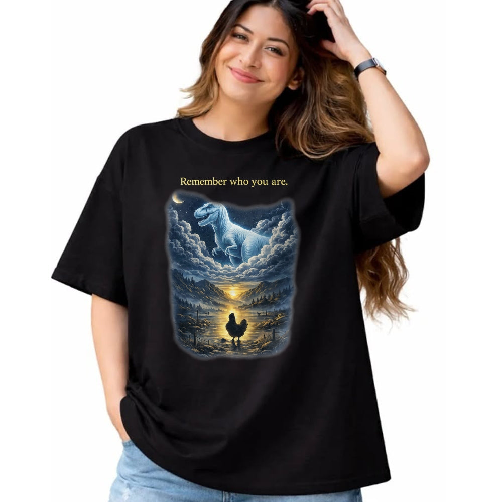 Best Dinosaur Lover Shirt, Funny Dinosaur UnisexT-Shirt/Hoodie/Sweatshirt HLT00 - Remember Who are You Dinosaur Chicken for Men Women T-Shirt