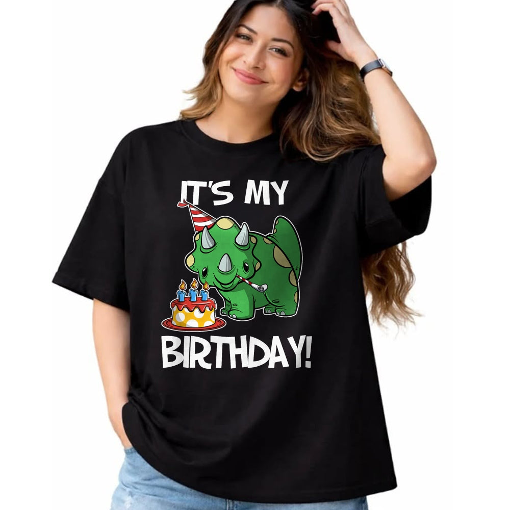 Best Dinosaur Lover Shirt, Funny Dinosaur UnisexT-Shirt/Hoodie/Sweatshirt HLT00 - OKAI Birthday Tees Unisex-Kids Triceratops Dinosaur Birthday T-Shirt, Black, Small