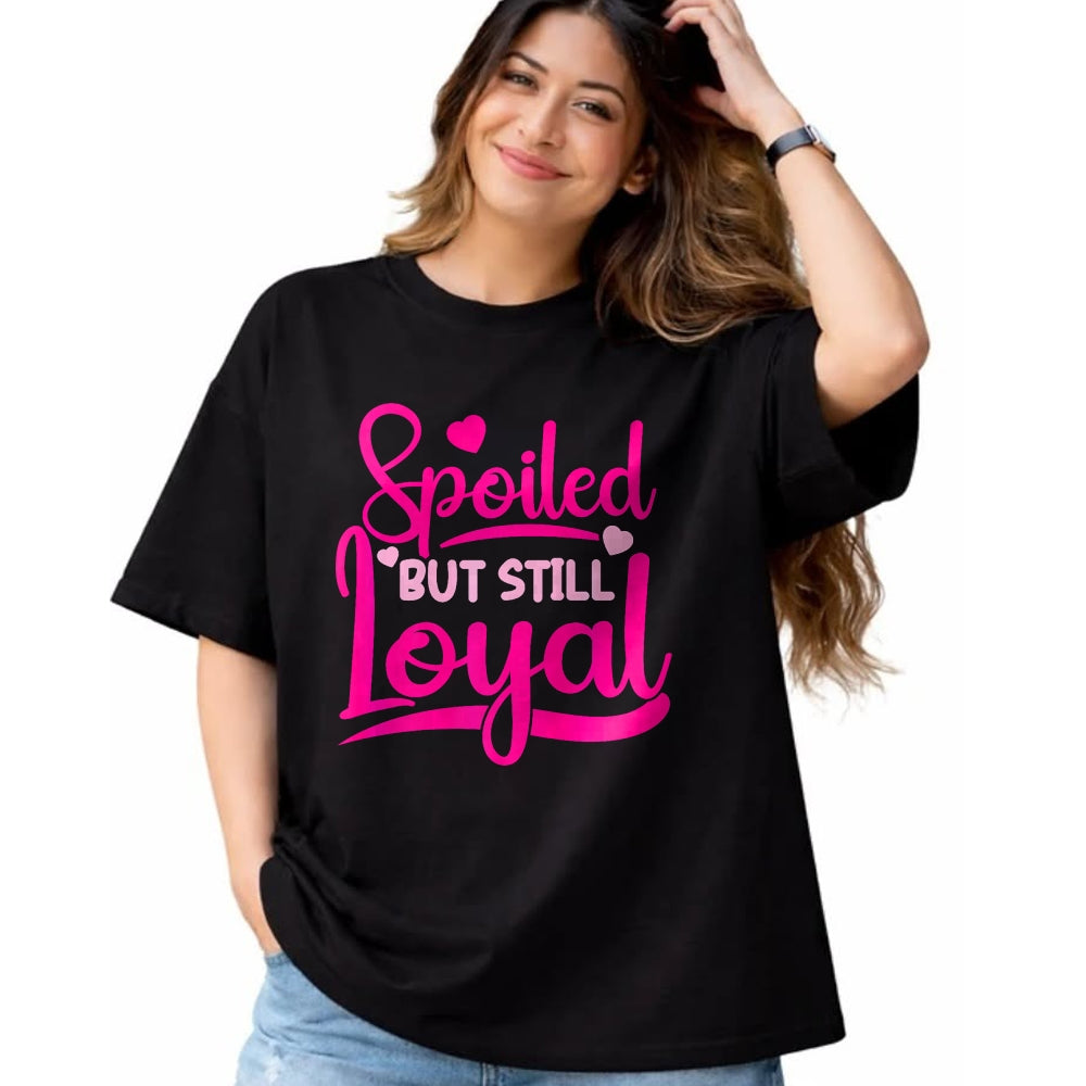Best Wife Shirt, Wife and Husband Unisex T-Shirt/Hoodie/Sweatshirt HLT00 - Gift for wife T shirt, spoiled wife   Spoiled Wife Spoiled But Still Loyal Premium T-Shirt (1)