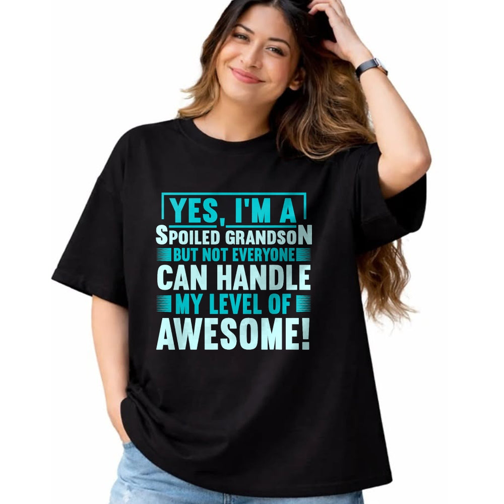 Best Grandpa Shirt, Proud Grandpa Unisex T-Shirt/Hoodie/Sweatshirt HLT00 - Grandma Spoiled Grandson Grandparents T-Shirt