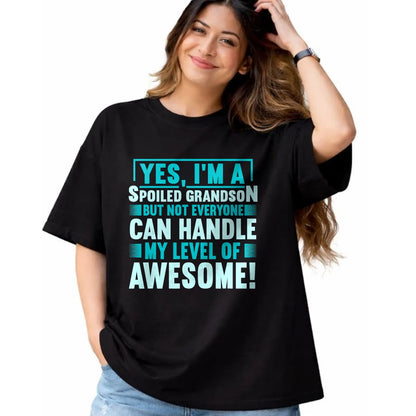 Best Grandpa Shirt, Proud Grandpa Unisex T-Shirt/Hoodie/Sweatshirt HLT00 - Grandma Spoiled Grandson Grandparents T-Shirt