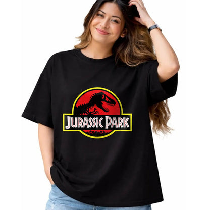 Best Dinosaur Lover Shirt, Funny Dinosaur UnisexT-Shirt/Hoodie/Sweatshirt HLT00 - Jurassic Park Vintage Distressed Logo T-Shirt - Classic Fit, Crew Neck, Short Sleeve, Black