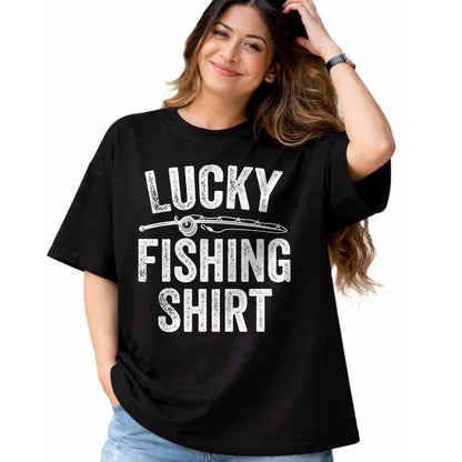 Best Husband Shirt, Wife and Husband Unisex T-Shirt/Hoodie/Sweatshirt HLT00 - Lucky Fishing Shirt Funny Fisherman T-Shirt