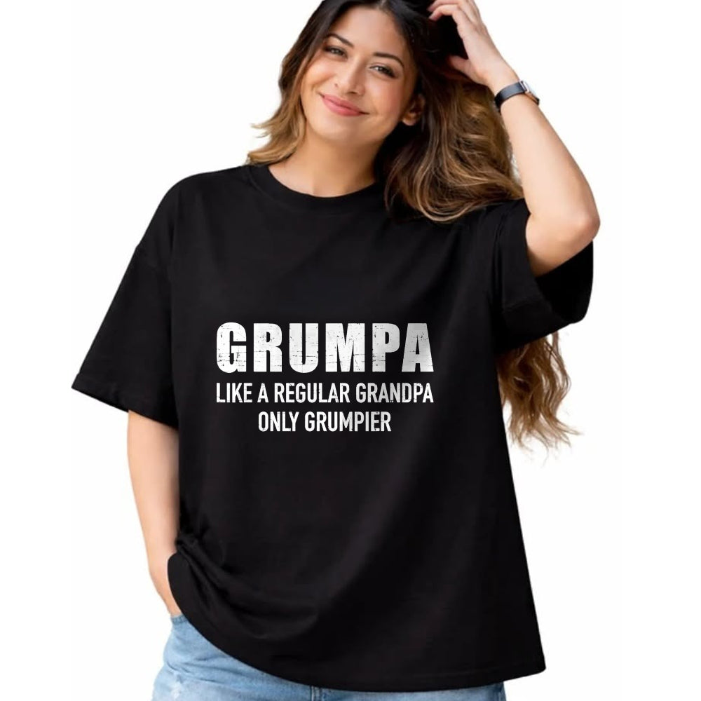 Best Grandpa Shirt, Proud Grandpa Unisex T-Shirt/Hoodie/Sweatshirt HLT00 - Grumpa like regular grandpa only grumpier T-Shirt
