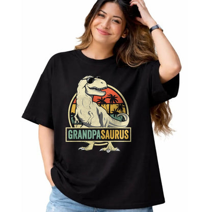 Best Grandpa Shirt, Proud Grandpa Unisex T-Shirt/Hoodie/Sweatshirt HLT00 - Grandpasaurus T Rex Dinosaur Grandpa Saurus Family Matching T-Shirt