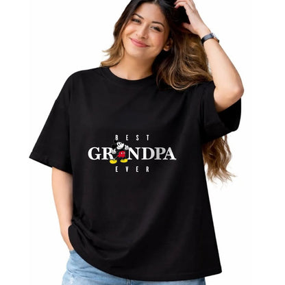 Best Grandpa Shirt, Proud Grandpa Unisex T-Shirt/Hoodie/Sweatshirt HLT00 - Disney Mickey Mouse Thumbs Up Best Grandpa Ever Father’s Day T-Shirt