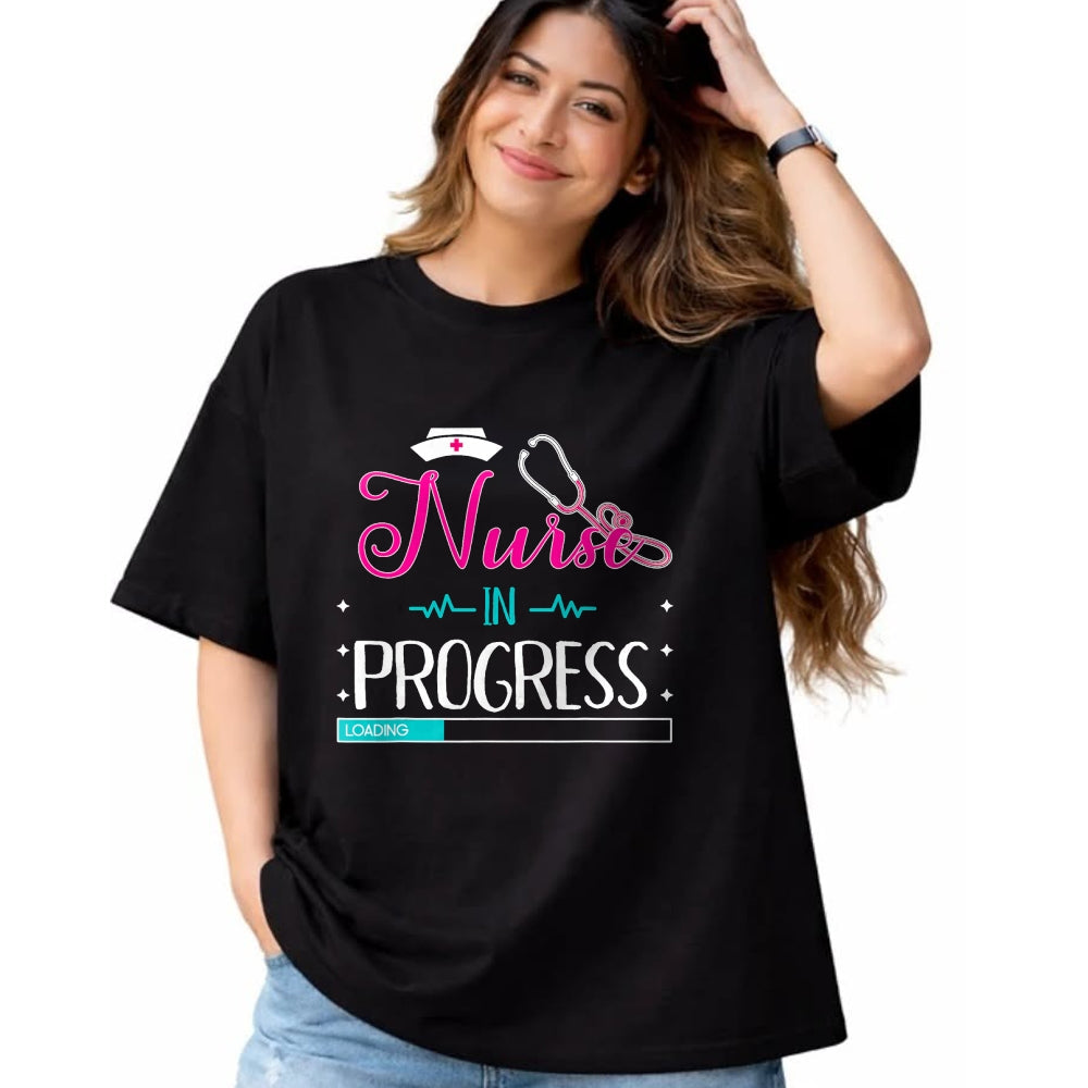 Funny Nurse Shirt, Nurse Unisex T-Shirt/Hoodie/Sweatshirt HLT00 - Nurse In Progress Loading Training Nursing Student T-Shirt