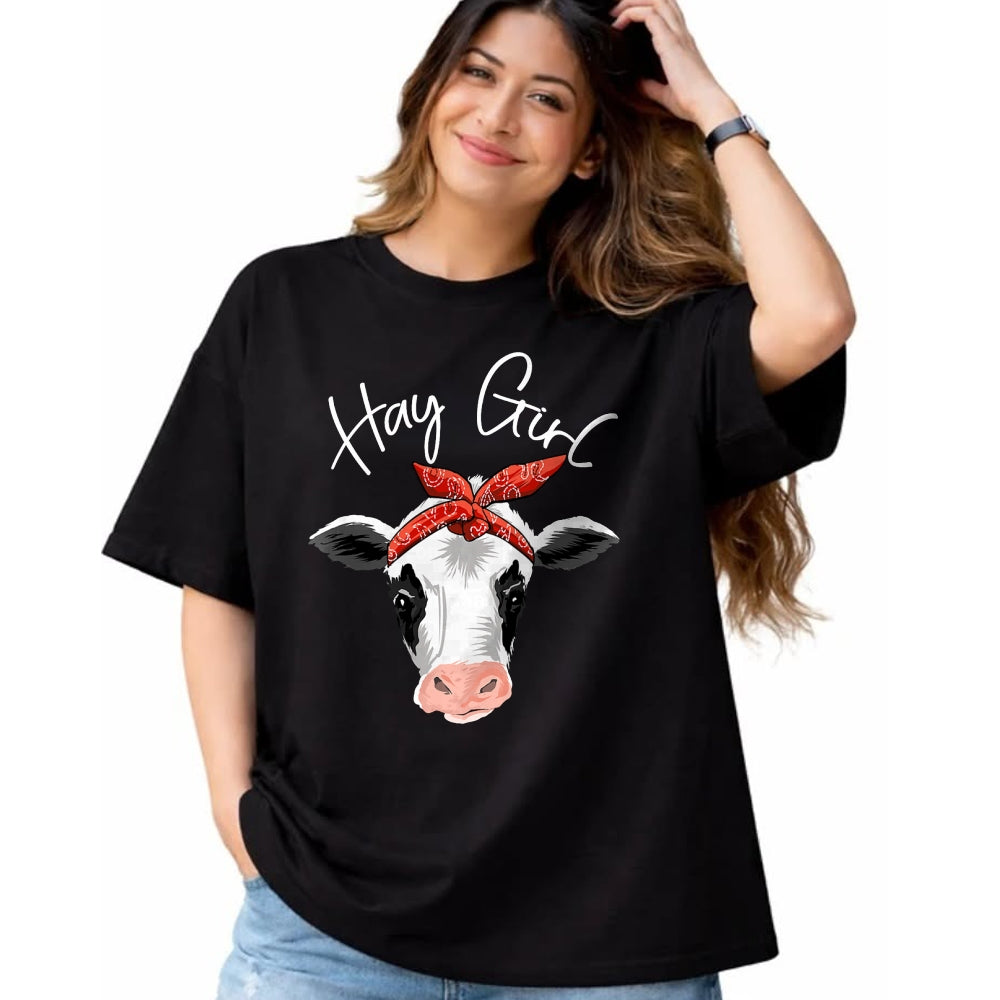 Best Farmer Life Shirt, Funny Farmer UnisexT-Shirt/Hoodie/Sweatshirt HLT00 - Hay Girl Farmer Funny Cattle Cow Farm Lovers Gift Women Kids T-Shirt Small