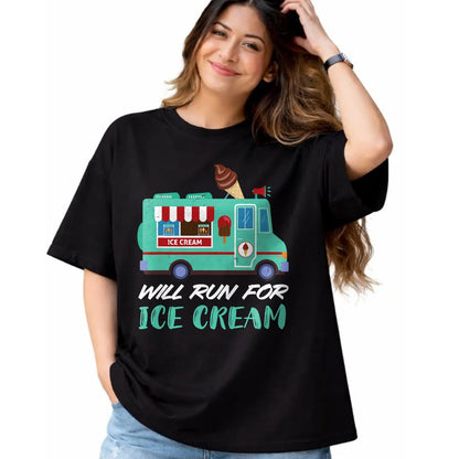 Best Truck Driver Life Shirt, Funny Trucker UnisexT-Shirt/Hoodie/Sweatshirt HLT00 - Ice Cream Truck Will Run for Ice Cream Truck Driver T-Shirt