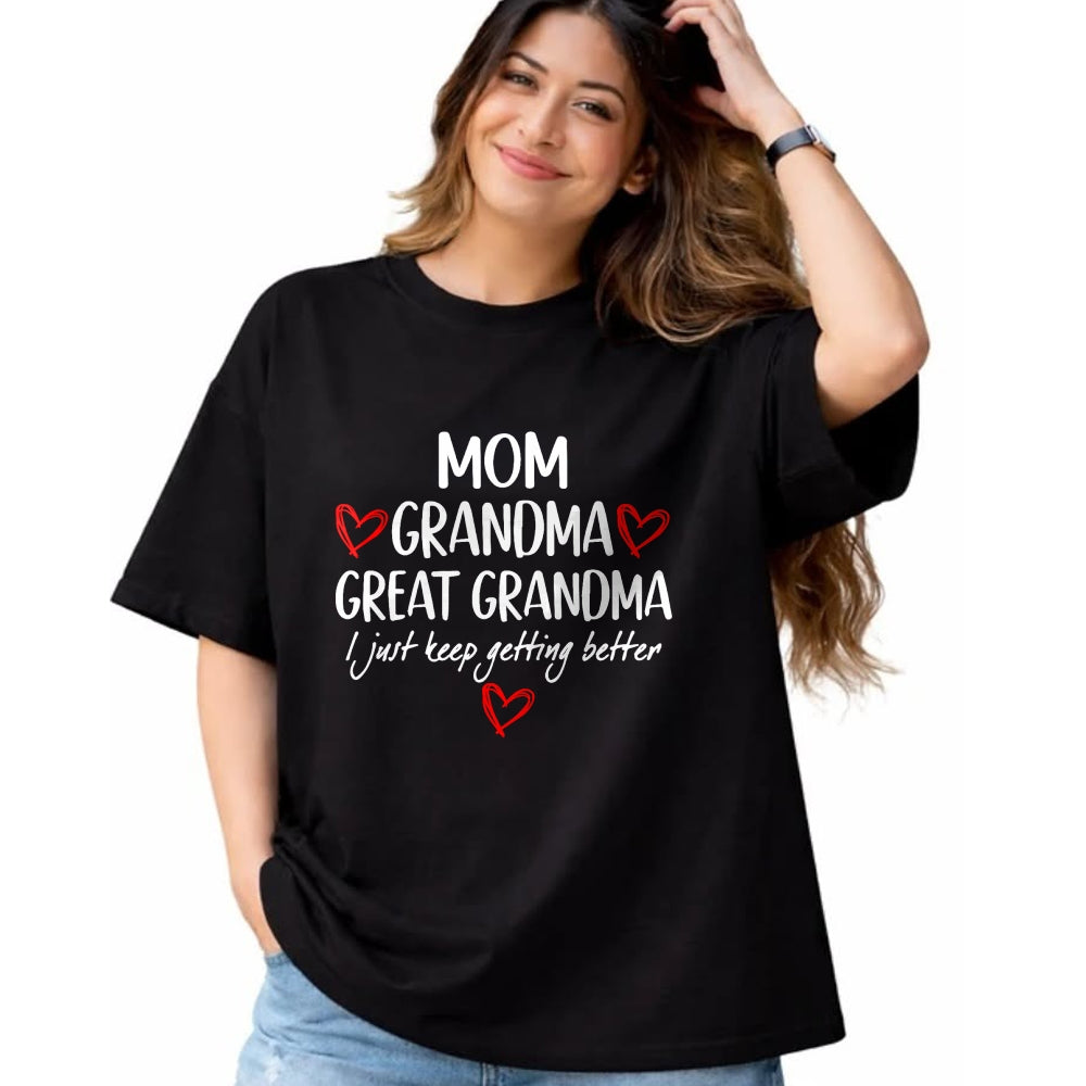 Best Grandma Shirt, Proud Grandma Unisex T-Shirt/Hoodie/Sweatshirt HLT00 - Gifts for Grandma from Grandkids Mom Grandma Great Grandma T-Shirt