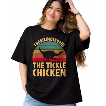 Best Dinosaur Lover Shirt, Funny Dinosaur UnisexT-Shirt/Hoodie/Sweatshirt HLT00 - Therizinosaurus The Tickle Chicken - Funny Dinosaur Vintage T-Shirt